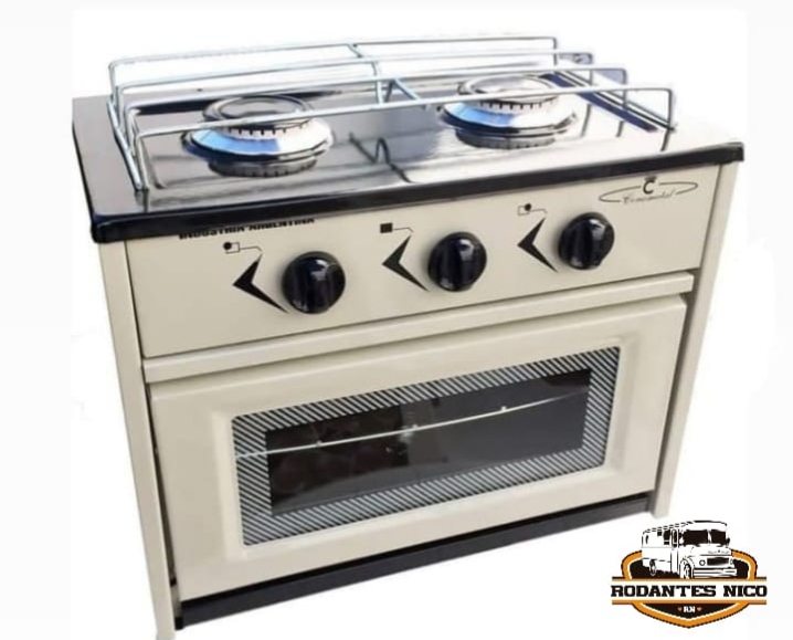 Anafe Cocina 2 Dos Hornallas Con Horno Gas Envasado Garrafa