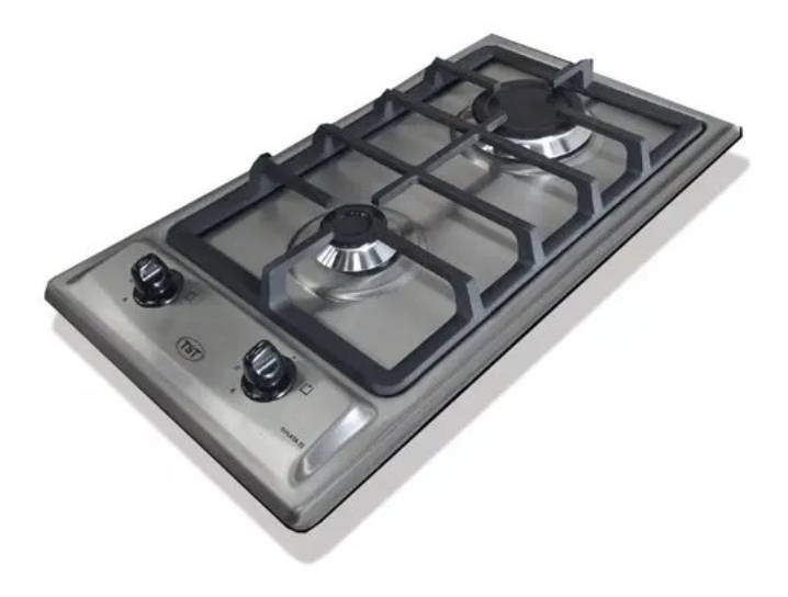 Anafe a gas Ormay 51x59 acero inox. con encendido eléctrico
