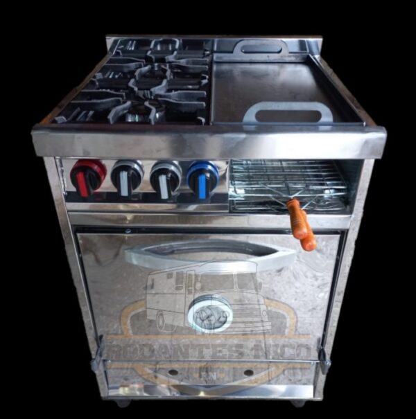 Cocina Industrial con Plancha y Carlitera - Imagen 2