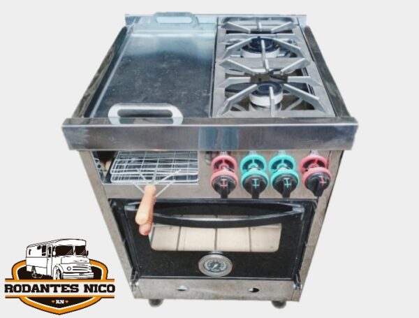Cocina Industrial con Plancha y Carlitera - Imagen 3