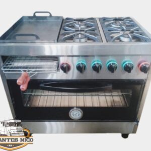 Cocina Industrial con Plancha y Carlitera