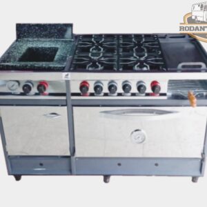 Cocina Industrial con Plancha, Carlitera y Freidora