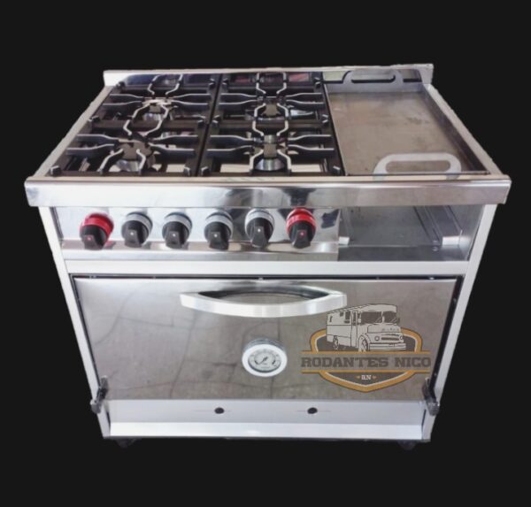 Cocina Industrial con Plancha y Carlitera - Imagen 4