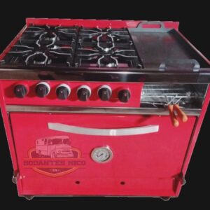Cocina Industrial con Plancha y Carlitera de Colores