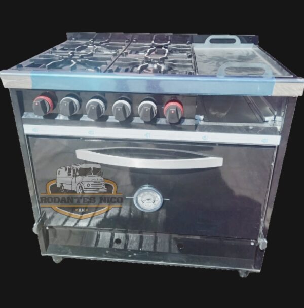 Cocina Industrial con Plancha y Carlitera de Colores - Imagen 7
